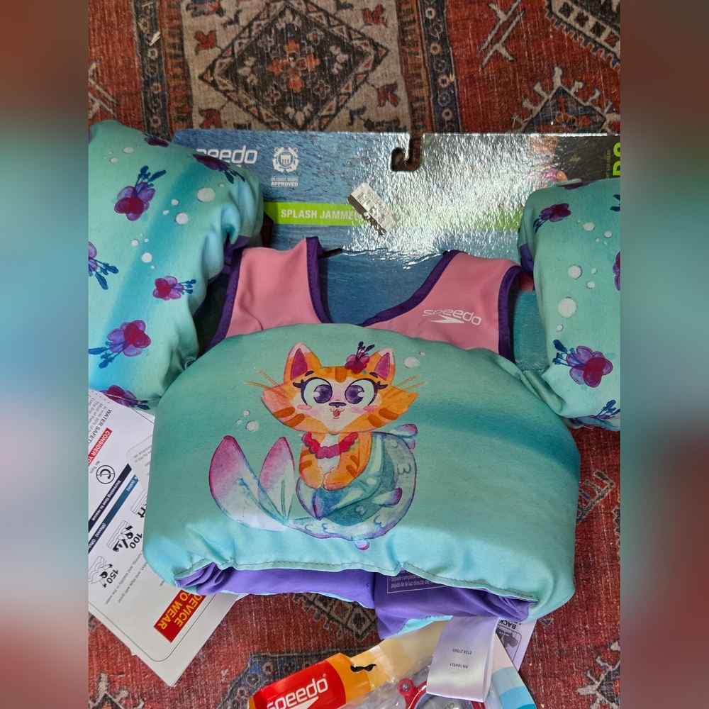 Speedo Splash Jammer with Cat Mermaid Design